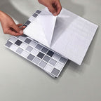 Tile Stripping & Gluing Square Mosaic PVC Stain Resistant Stripping and Gluing Plates for Shower 5 Pack
