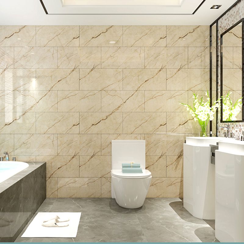 PVC Wall Panel Rectangle Waterproof Wall Cladding for the Living Room