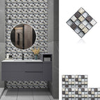 Pattern Color Stone Peel and Stick Mosaic Tile Peel and Stick Tiles Set of 20