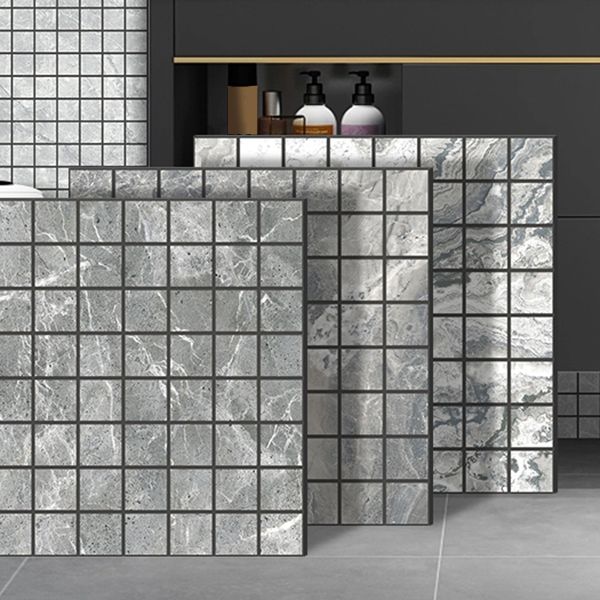 Mosaic Tile Peel and Stick Tile PVC 3D Kitchen Backsplash Peel and Stick Wall Tile