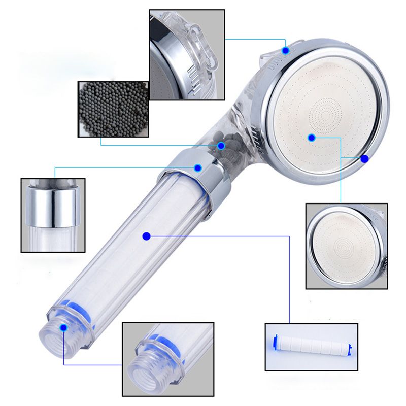 Modern Style Shower Head Plastic Hand Shower Head with adjustable water flow
