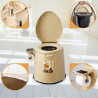Modern Plastic Floor-Mounted Toilet Bowl with Seat for the Bathroom