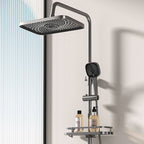 Modern shower accessories push-button shower head wall-mounted shower combination