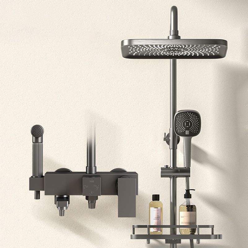 Modern shower accessories push-button shower head wall-mounted shower combination