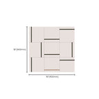 Square Indoor Vinyl Floor Peel and Stick Line Print Vinyl Floor