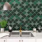 Arabesque Peel and Stick Tiles Mosaic Tiles Self-Adhesive Backsplash