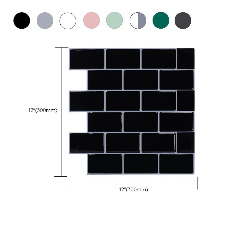 Modern Tile Peel & Stick PVC Rectangular Subway Tile Peel and Stick Wall Tile