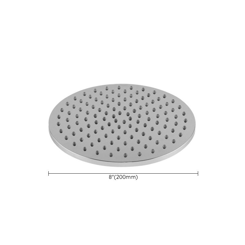 Contemporary Rainfall Shower Head Combo Round Single Spray Shower Combo