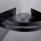 Matt Black Modern Bathroom Accessory Set, Set of 3, Bathroom Shelf