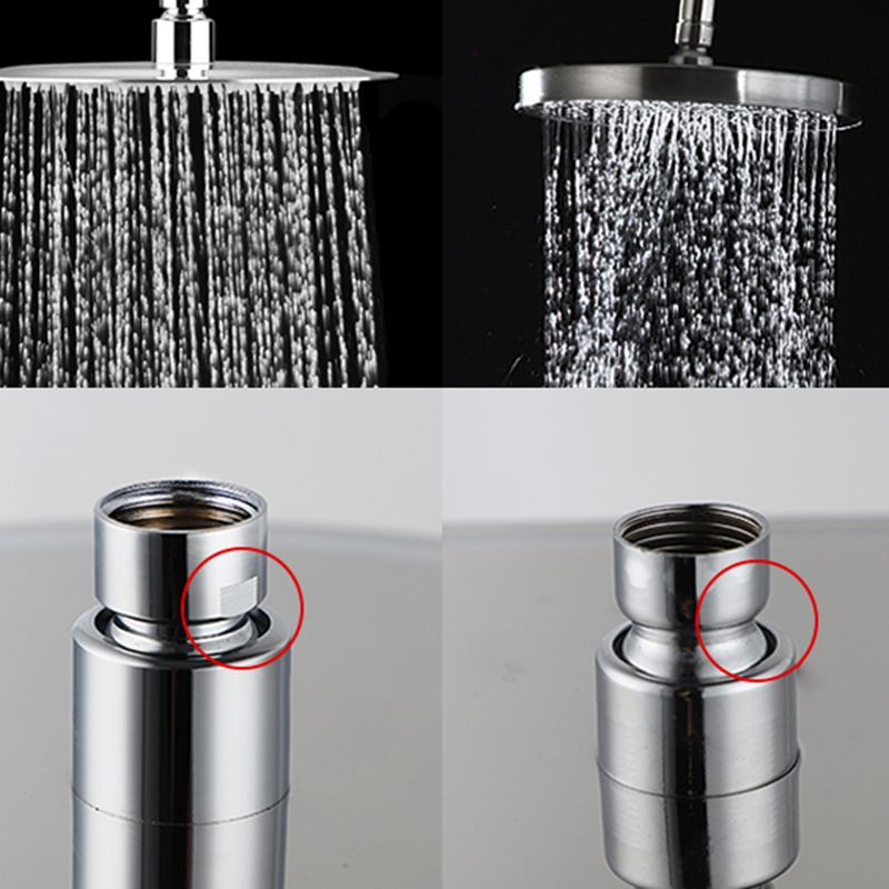Solid large showerhead standard spray pattern large showerhead