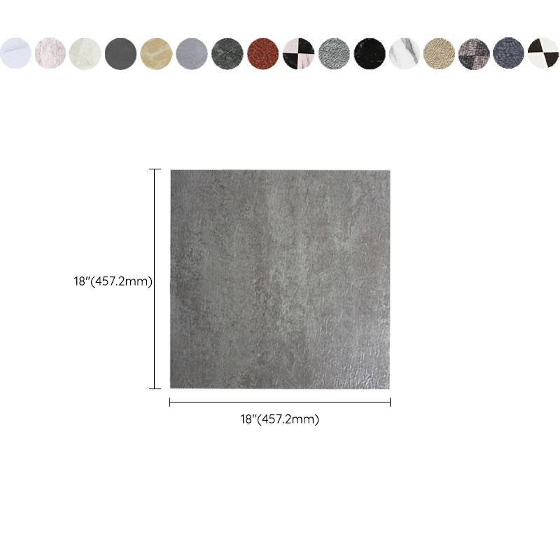 Modern fabric look plastic floor water-repellent square edge floor tiles