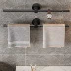 2-piece modern bathroom accessory set towel bar made of stainless steel