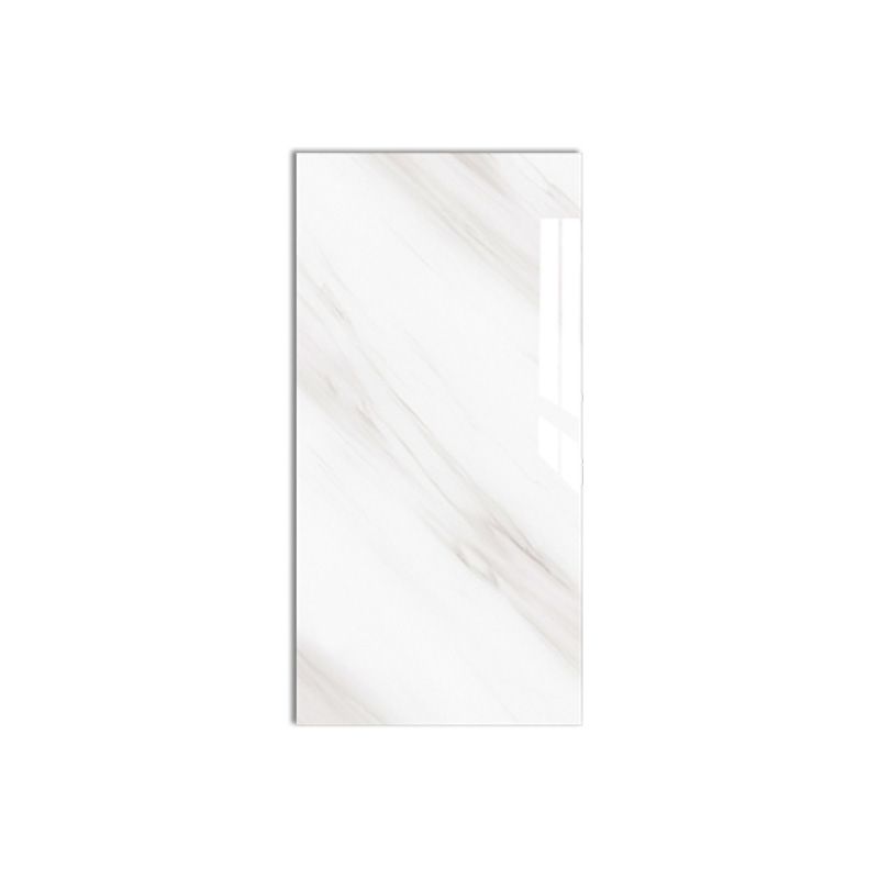 Modern Peel-and-Stick Back Wall PVC Rectangular Wall Tile for Kitchen and Bathroom