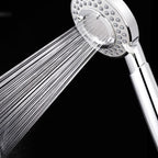 Silver Hand Shower 3 Jets Stainless Steel Wall-Mounted Shower Head