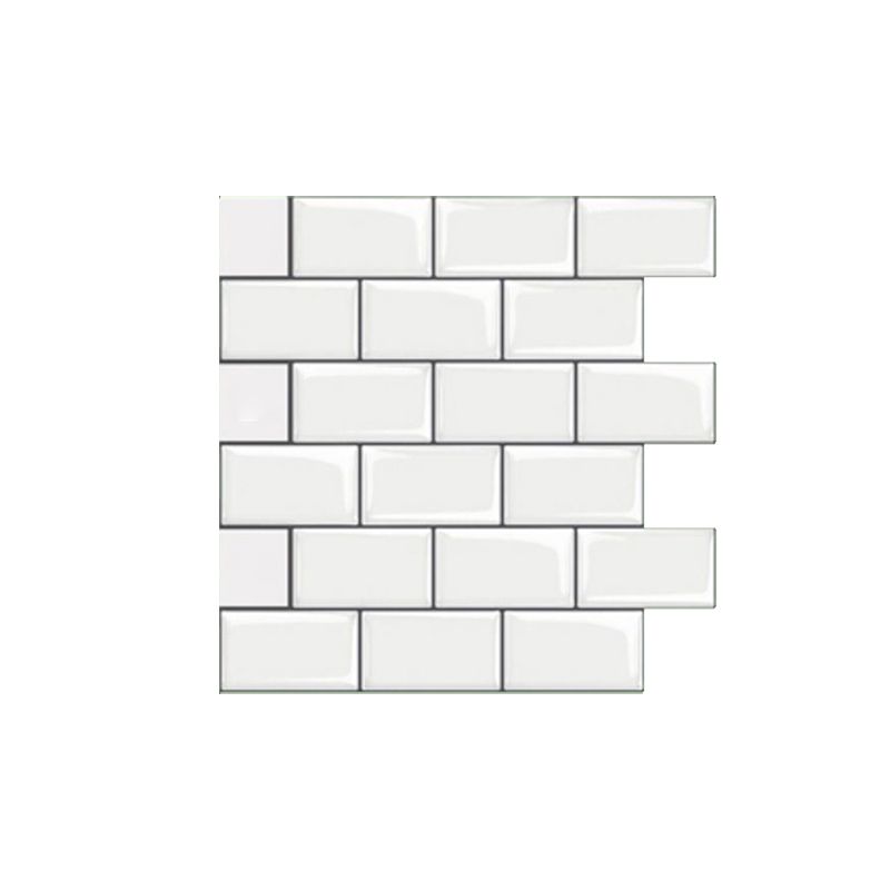 Peel and Stick Subway Tiles Waterproof Plastic Tile Rectangular Peel & Stick Tile for the Kitchen