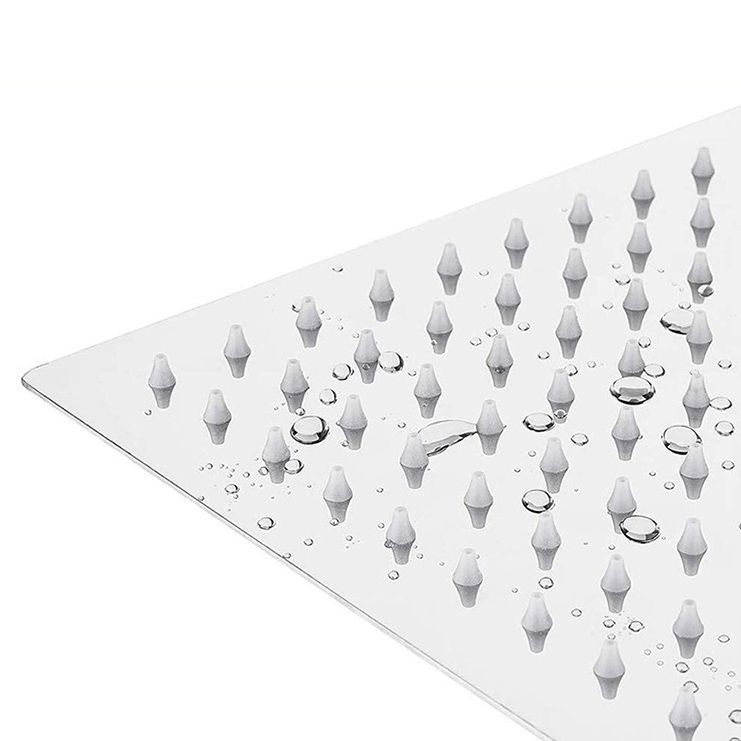 Modern square shower head wall mount standard spray fixed shower