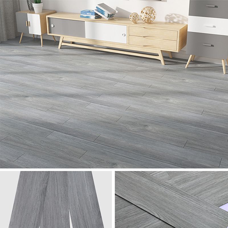 Modern Peel & Stick Mosaic Tiles Plastic Wood Look Fading Resistant Vinyl Plank