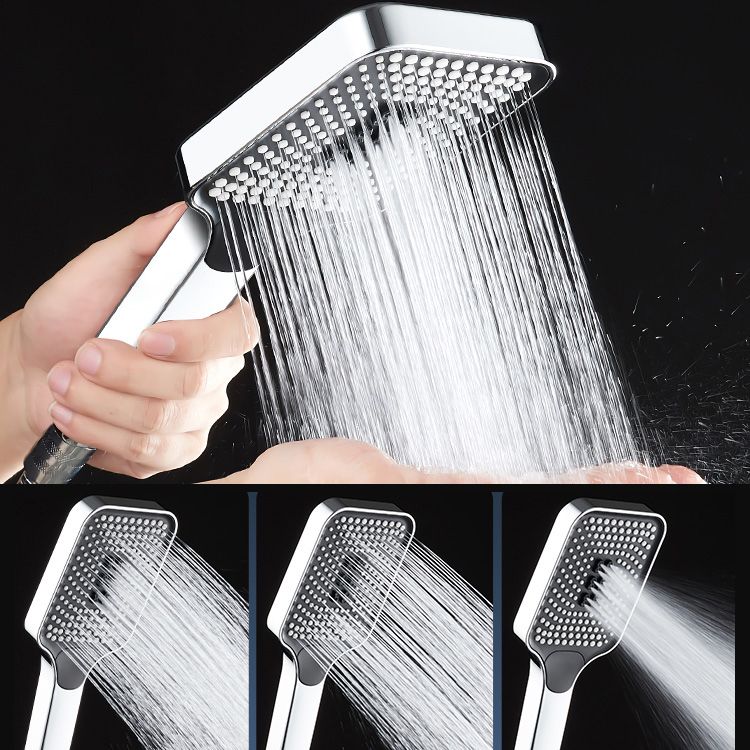 Modern Hand Shower Head Square Three-Stage Drop Resistance Spray Head