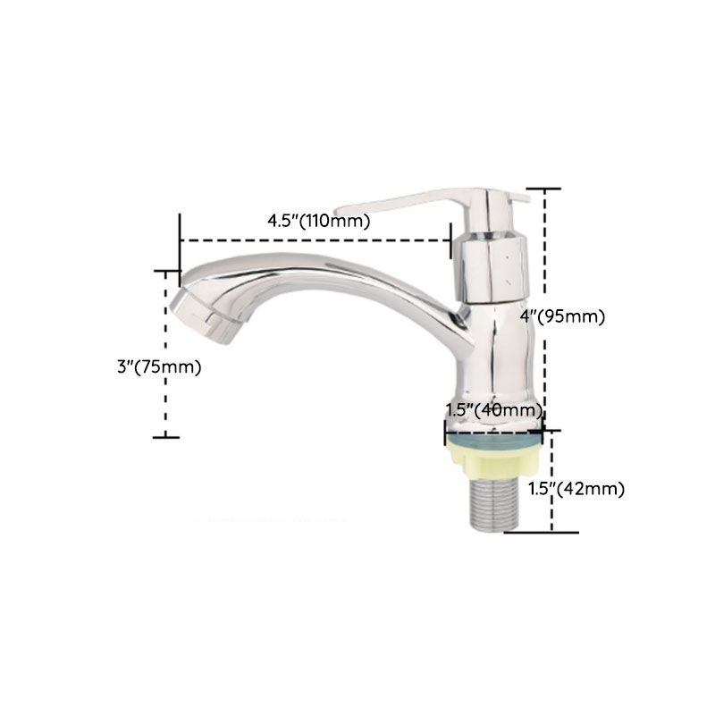 Modern bathroom faucet chrome knob handle with water hose sink faucet