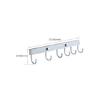 Silver Contemporary Bathroom Hardware Set Stainless Steel Aluminum Bathroom Set