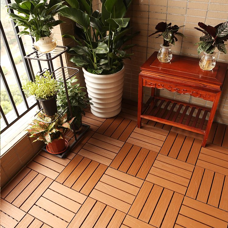 Composite deck tile Solid Color Waterproof Patio Floor Tile