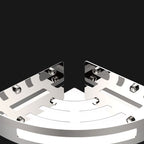 Polished Chrome Modern Bathroom Accessories Set Stainless Steel Triangular Shower Shelf