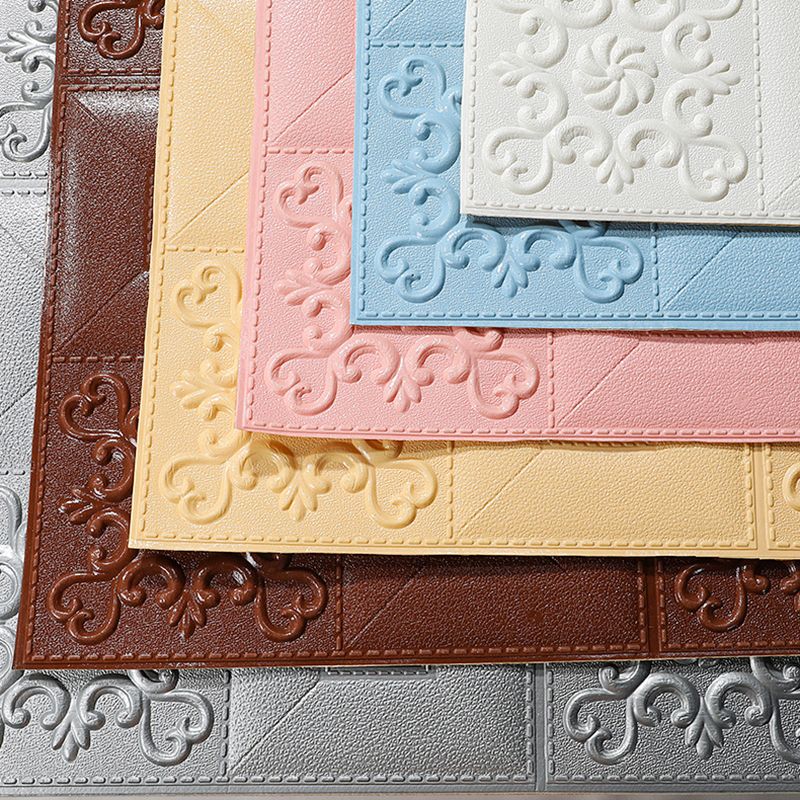 Modern Wall Panel Peel and Stick Texture Effect Design Square Wall Panel