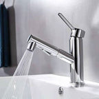 Contemporary Basin Faucet Pure Color Low Arc Basin Faucet for the Bathroom