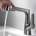 Pull-out Vessel Faucet Modern Sink Faucet with a Single Lever Handle