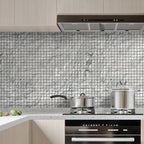 Mosaic Tile Peel and Stick Tile PVC 3D Kitchen Backsplash Peel and Stick Wall Tile