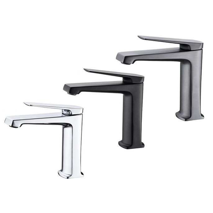 Modern centerset bathroom faucet Solid color copper faucet for the bathroom