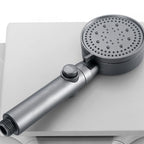 Contemporary Round Hand Shower Adjustable Spray Pattern Wall Mounted Shower Head