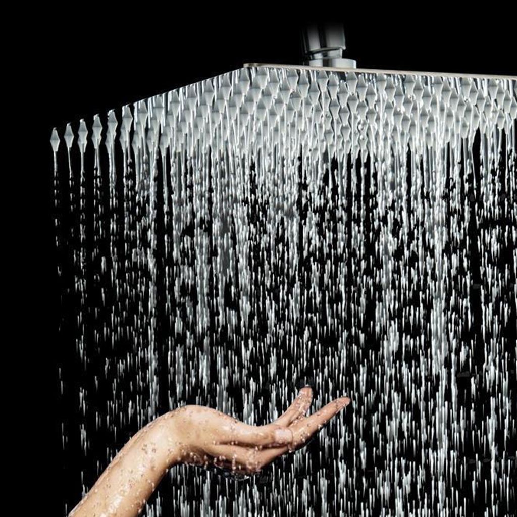 Stainless Steel Showerhead Combo Modern Fixed Showerhead for the Bathroom
