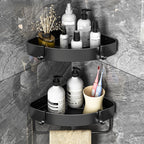 Modern Black-White Metal Bath Hardware Set Bath Shelf Bathroom Hardware Set