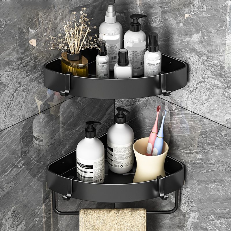 Modern Black-White Metal Bath Hardware Set Bath Shelf Bathroom Hardware Set
