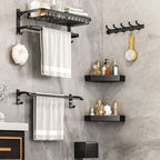 Traditional black bathroom accessories single or in set