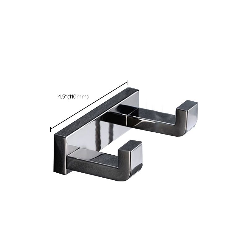 Polished Chrome Modern Bathroom Accessory Set made of Stainless Steel Towel Holder/Soap Dish