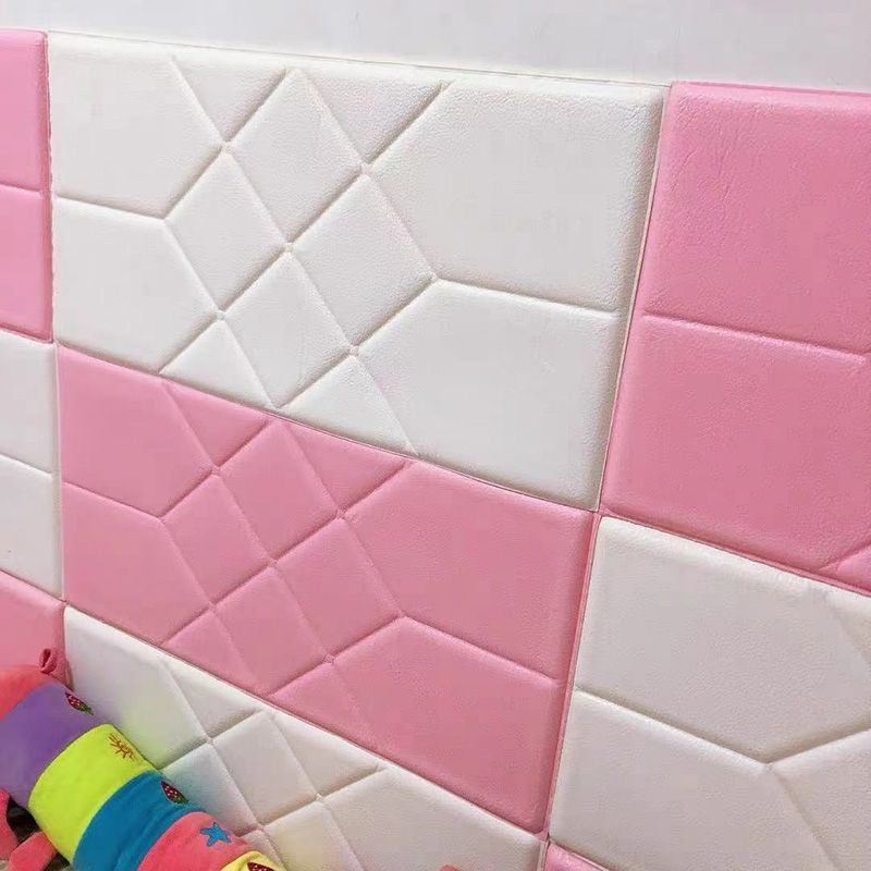 3D Embossed Foam Wall Panel Living Room Waterproof Wall Panel