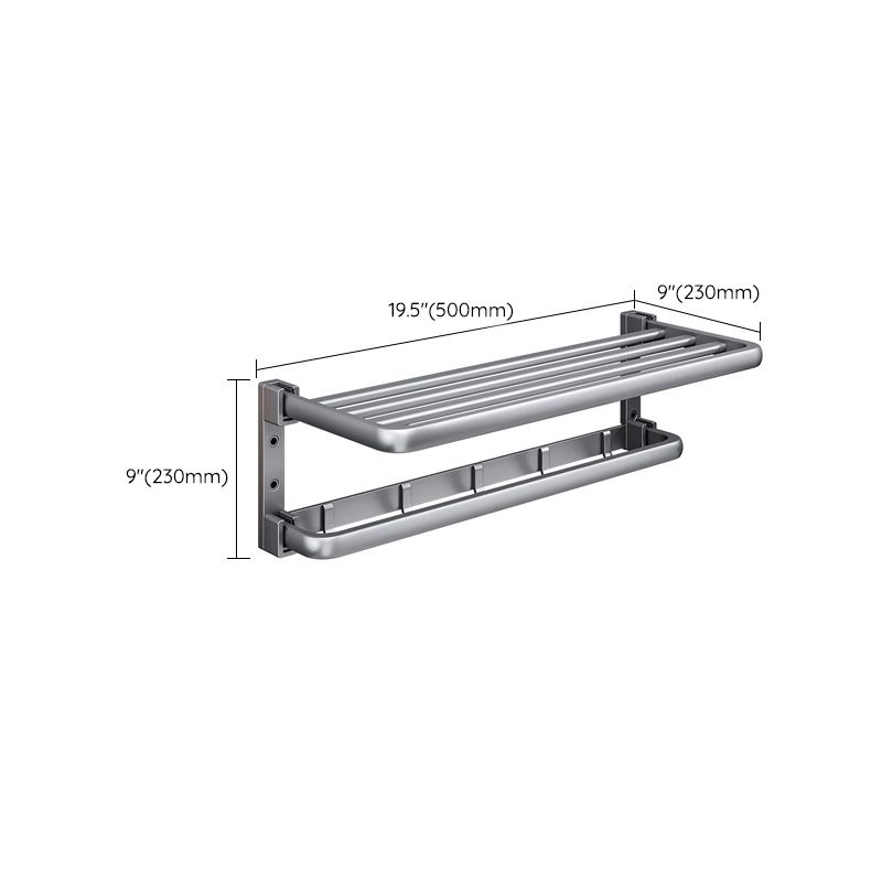 Modern Bathroom Accessories Hardware Set Gray Towel Bar Bathroom Shelf Bathroom Hardware Set