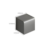 Modern gray aluminum bathroom accessory set