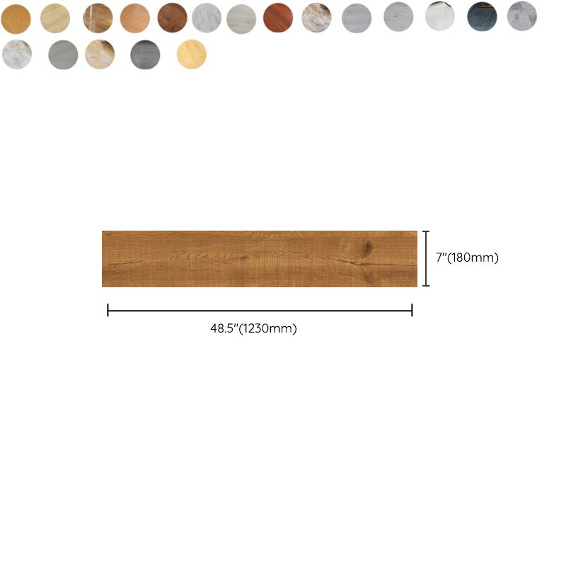 Rectangular PVC Flooring Remove and Apply Wood Look Smooth Vinyl Floor