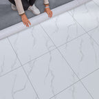 Home Indoor Vinyl Floor Spiral Marble Print Square PVC Vinyl Floor