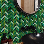 Polygon Peel and Stick Splash Guard Tile PVC Mosaic Peel and Stick Tile for the Kitchen