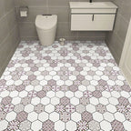 Modern PVC Flooring Self-adhesive Geometrically Printed Low Gloss Vinyl Floor Planks