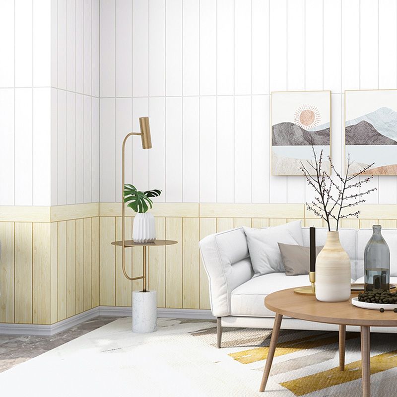 Living Room Wall Paneling Peel and Stick Wood Look Design Waterproof Wall Paneling