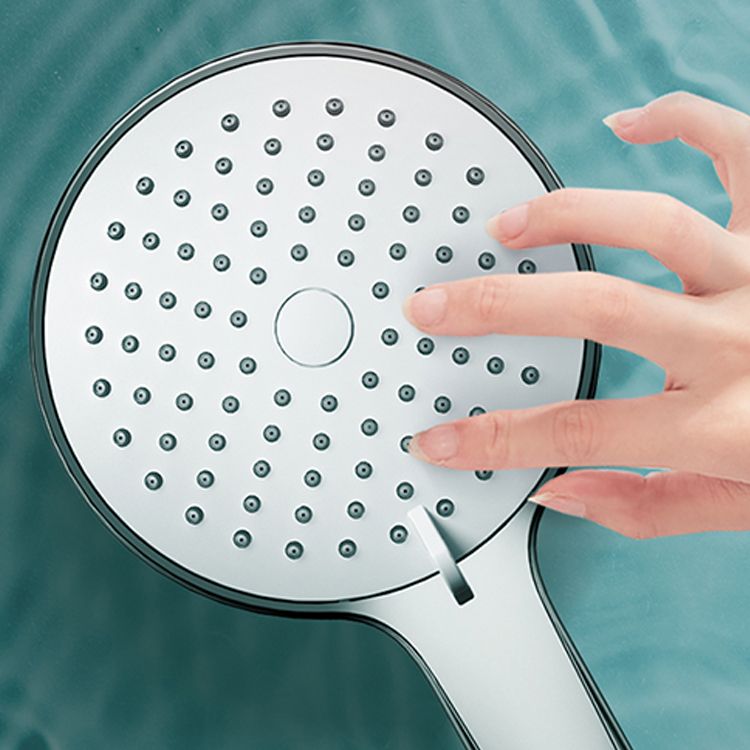 Round Self-Cleaning Handheld Shower Adjustable Water Flow Wall Mounted Hand Shower