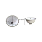 Modern Under-mount Sink Oval Porcelain with Pop-Up Drain Sink