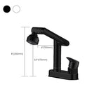 Modern Style Sink Faucet Copper Handle Low Arc Pull-Out Sink Faucet