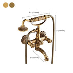 Wall Mounted Metal Freestanding Bathtub Filler Copper Freestanding Faucet