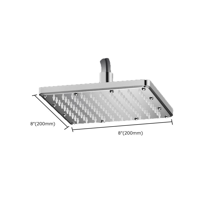 Modern Showerhead Combination Double Showerhead Polished Stainless Steel Wall Mounted Showerhead